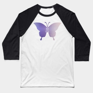 IBD Butterfly and Ribbon Awareness Merchandise Baseball T-Shirt